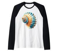 Spiral Seashell Raglan Baseball Tee