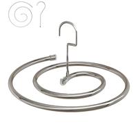 Spiral Shaped Stainless Steel Drying Rack for Bed Sheets, Spiral Drying Rack for Towels, Quilts, Blankets, Space Saving Laundry Hanger for Indoor & Outdoor Use (1, Silver)