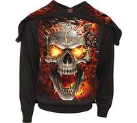Spiral - Skull Blast - Split Zip Hoody Black - S