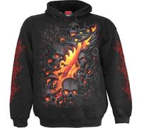 Spiral - SKULL LAVA - Hoody Black