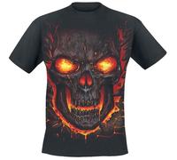 Spiral Skull Lava T-Shirt black M