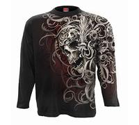 Spiral - Skull Shoulder Wrap - Allover Longsleeve T-Shirt Black - S