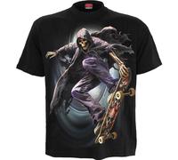 Spiral Unisex T-Shirt Soul Boarder (Back Print) Black (S)
