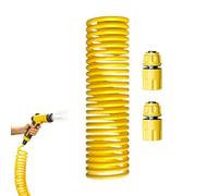 Spiral Spring Garden Hose - Retractable Spring Construction for Watering with Multiple Spray Jet Types | Garden Hose, for Camping, Yard, Garden, Lawn, Car, Outdoor, Motorhome and