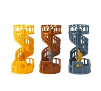 Spiral Staircase Dice Tower Premium UK Printed DnD Dice Roller with Miniature Statues | Smooth Roll Design | Detachable for Easy Transport | Made in UK | Gold, Bronze, Silver (Bronze)