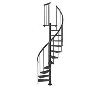 Spiral Staircase Dolle Calgary Anthracite 140Cm