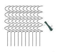 Spiral Stakes for Tomato Plants, Support for Vegetables, Easy Integration into Any Garden or Greenhouse Setup (C)