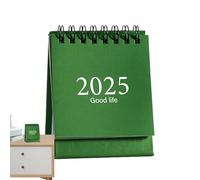 Spiral Standing Calendar, Desk Calendar 2025-2025 Planning Scheduling 360 Degree Page Change Double Sided Standing Leaf Portable Calendar Monthly Turning Plan for Appointments