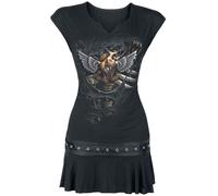 Spiral Steam Punk Ripped Mini Dress black S