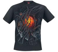 Spiral Steampunk Skull T-shirt black 3XL