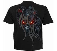 Spiral Steampunk Skull T-Shirt black L