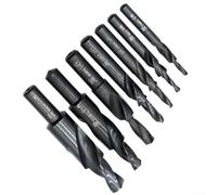 Spiral Step Drill Bit for Metal 90180 Degree HSS Design for Efficient Drilling and Chamfering of Various Materials (M4*180 Degree)