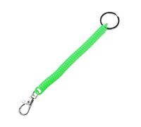 Spiral Stretch Keychain, Multicolor Elastic Coil Retractable Keyring, Anti-Loss Spring Keychain Lanyard for Keys Wallet Phone(green)