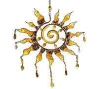 Spiral Sun Suncatcher, Acrylic Stained Glass Suncatcher with Crystal Pendant, Prism Effect Sun Catchers for Windows, Rainbow Maker Hanging Ornament, Handcrafted Pendant for Garden Balcony Home Decor