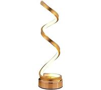 Spiral Table Lamp Acrylic Metal LED 24W Desk Light Energy Saving Desktop Lighting Bedroom Bedside Night Compatible with 's Room Study, Luxury