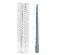 Spiral Taper Candle Mold - Taper Mold Twisted Candlestick Mold - Pillar Candle Molds for Making Cake Candles, Chime Candles, Table Candles