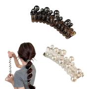 Spiral Telephone Wire Hair Bands, Ponytail Elastic Hair Bands, Pearl Telephone Wire Elastic Hair Ties, Ponytail Hair Ring, Stylish Spiral Hair Tie for Girls High Ponytails (Set A)