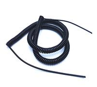 Spiral Telescopic Wire 3 Core Spring Cable 24AWG0.2mm 20AWG0.5mm 17AWG1.0mm 14AWG2. stretchable extension wire Stretch 2.5 meters 3-core .0MM(3 core 20AWG0.5MM,Stretch 2.5 meters)