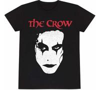 THE CROW - FACE - Front Print T-Shirt Black Spiral Black M