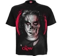 Spiral The Crow - Skull Face - Front Print T-Shirt Black - XL