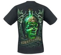 Spiral - THE GREEN FAIRY (Unisex Black Short Sleeve T-Shirts) Ex Ex Large