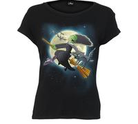 Spiral - The Simpsons - Marge Witch - Boatneck Cap Sleeve Top Black