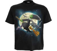 Spiral The Simpsons - Marge Witch - Front Print T-Shirt Black - 3XL