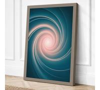 Spiral to the Light Canvas Wall Art Print 18x12 Inch