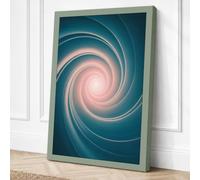 Spiral to the Light Canvas Wall Art Print 36x24 Inch