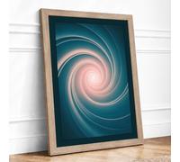 Spiral to the Light Framed Wall Art Print A2 Oak