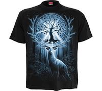 TREE OF LIFE - Front Print T-Shirt Black Spiral Black M