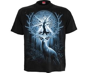 Spiral - Tree of Life - Front Print T-Shirt Black - S