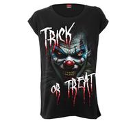 Spiral - Trick Or Treat - Turnup Sleeve Loosefit Tee - M Black