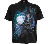 Spiral - Mystic Moon - Front Print T-Shirt Black - XL