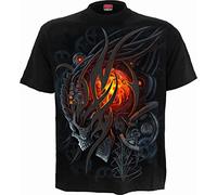 Spiral Steampunk Skull T-shirt black XL