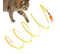 Spiral Tunnel Cat Toy Foldable Self Play Interactive Exercise Channel