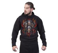 Spiral Unisex Adult Revelation Back & Sleeve Print Hoodie (Black) - Size Medium