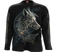 Spiral - Celtic Wolf - Longsleeve T-Shirt Black - L
