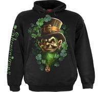 Spiral Unisex Pullover Hoodie Shenanigans (Back & Sleeve Print) Black (M)