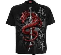 Spiral - Oriental Dragon - T-Shirt Black - 3XL