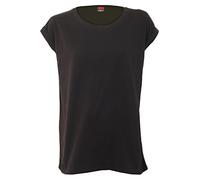 Spiral - Urban Fashion - Turnup Sleeve Loosefit Tee - L Black