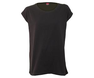 Spiral - Urban Fashion - Turnup Sleeve Loosefit Tee - L Black