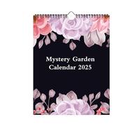 Spiral Wall Calendar, Dark Garden Calendar 2025 | 2025 Wall Calendar with Dark Garden Coil, Decorative Wall Calendar with Beautiful Illustrations for Bedroom, Apart