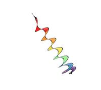 Spiral Windmill Windsocks Rainbow Curlie Wind Twisters - Hot Air Balloon Accessories, Camping Tent Decor, Garden Festival Ornaments