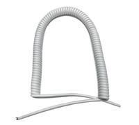spiral wire， 2-Core 0.75mm² Spiral Power Cable Copper Core Retractable Spring Wire Multiple Sizes Pack of 3(Undraw 2.5 meter)