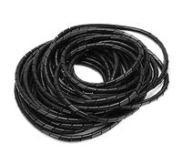 Spiral Wire Wrap Sleeve Hose, Flexible Cable Organizer Management Black Φ8mm 10 Meters, Made of Materials, Easy to Use, Suitable for Wiring in Computer Room,