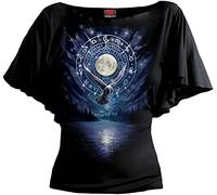 Spiral - WITCHCRAFT Female Black Short Sleeve Tops Medium - New shor - Q777z