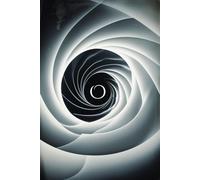 Spiral Within O Monogram Initial Journal