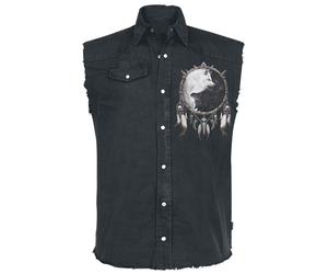 Spiral Wolf Chi Short-sleeved Shirt black M