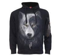 Spiral - WOLF CHI - Side Pocket Hoody Black